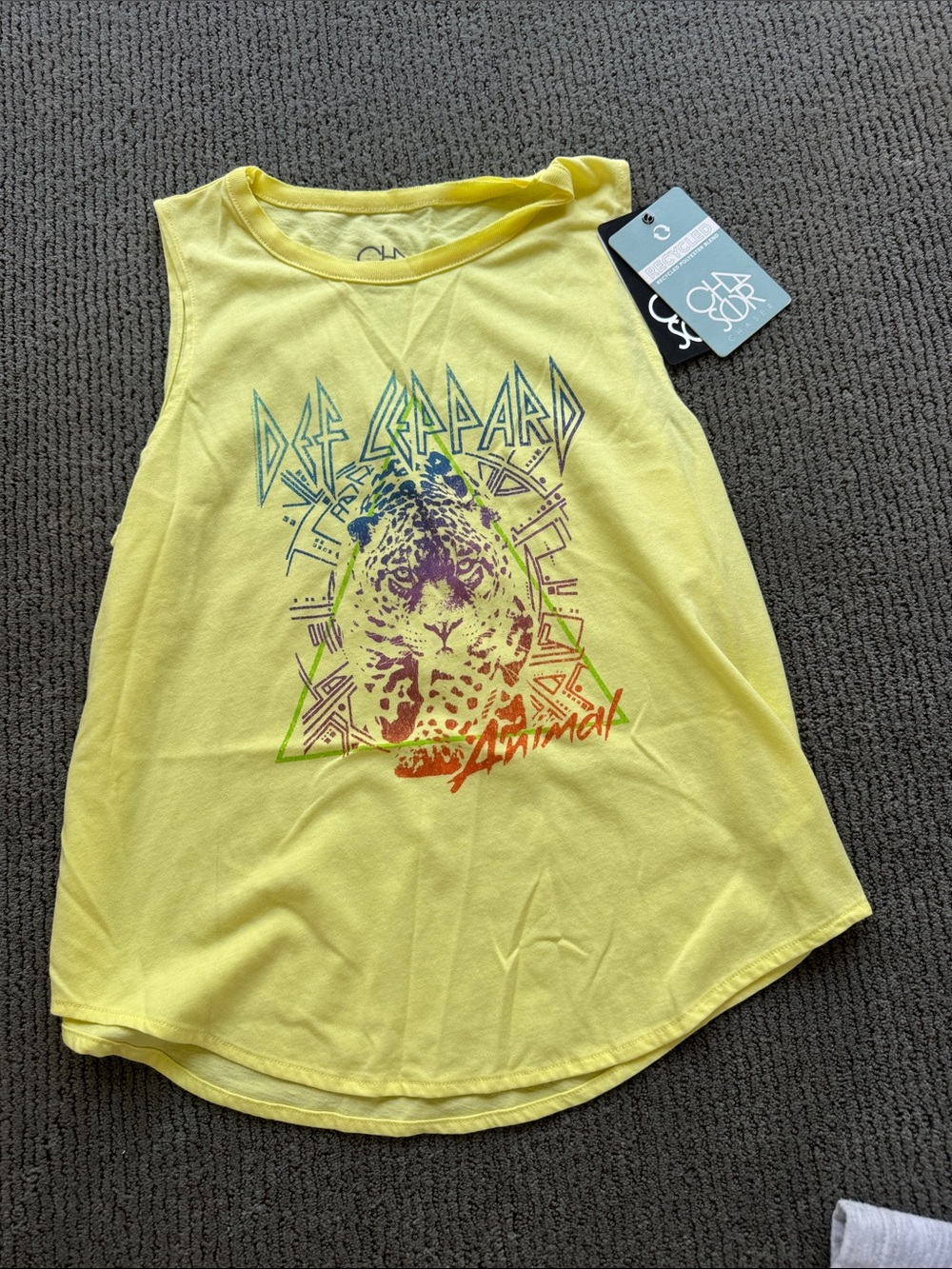 Brand New/ Tags Attached- Chaser Neon Yellow Sleeveless Tank Top